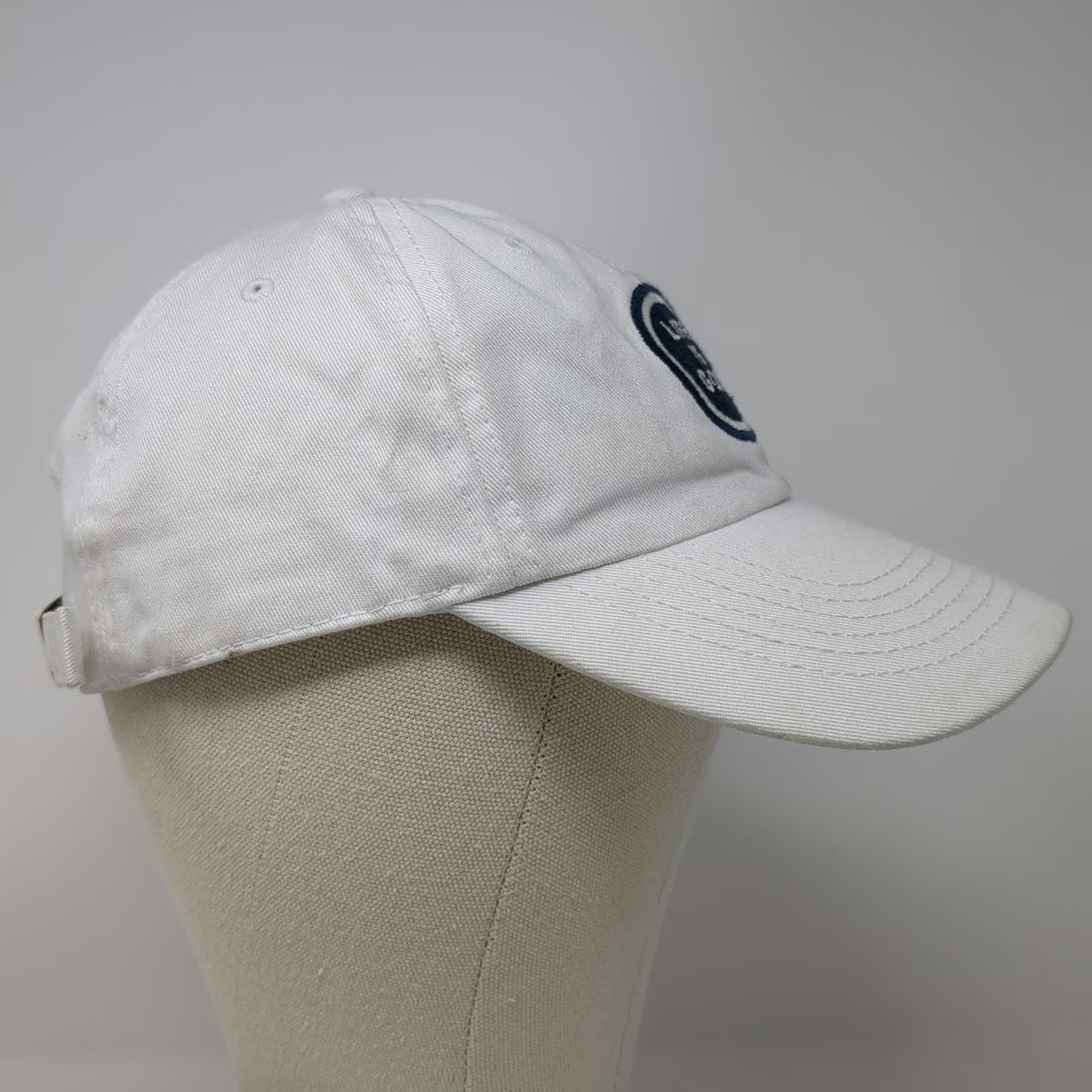 Life is Good Baseball Cap White One Size Slideback Cotton Graphic Patch Hat