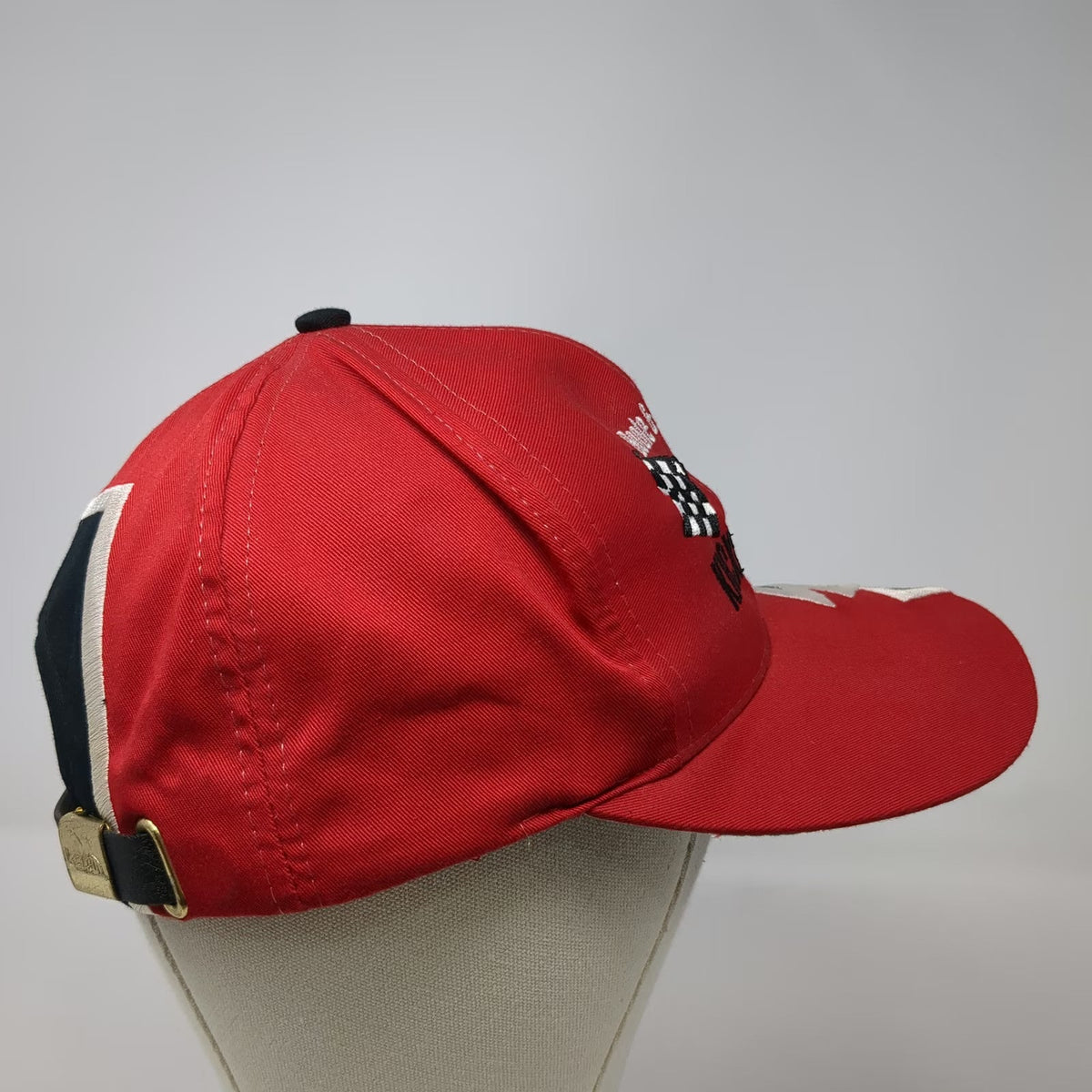 Kati Baseball Cap Red One Size Boole & Babbage Kickoff 99 Checkered Flags Hat
