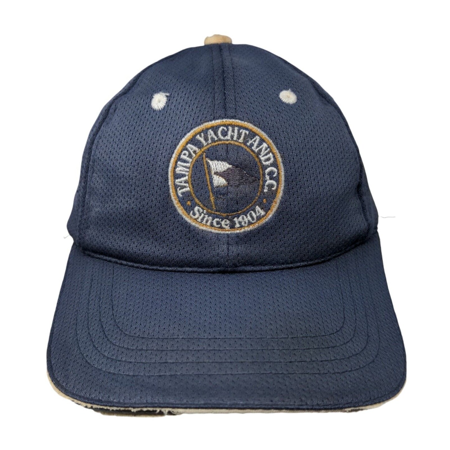 Tampa Yacht And CC Since 1904 Strapback Hat Blue One Size Embroidered