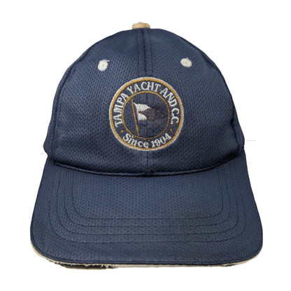 Tampa Yacht And CC Since 1904 Strapback Hat Blue One Size Embroidered