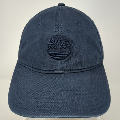 Timberland Baseball Cap Blue One Size Tonal Logo Cotton Strapback Adjustable Hat