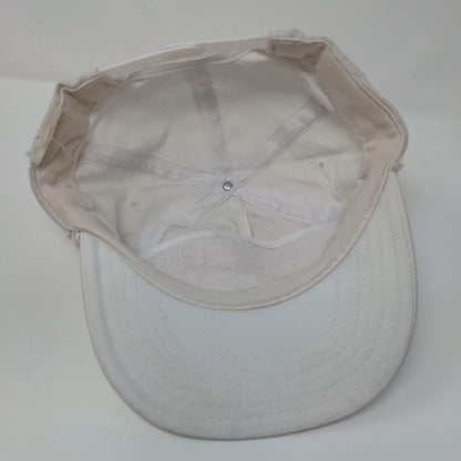Princeton Snapback Hat White OSFA Adjustable Vented Holes 6 Panel Rope