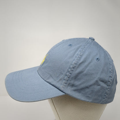 Polo Ralph Lauren Slideback Hat Blue One Size Small Pony Leather Strap