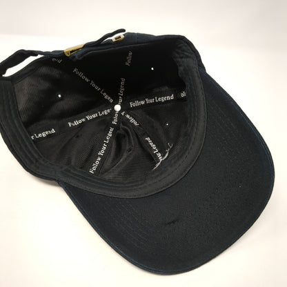 Follow Your Legend Slideback Hat Black One Size Adjustable Embroidered 6 Panel