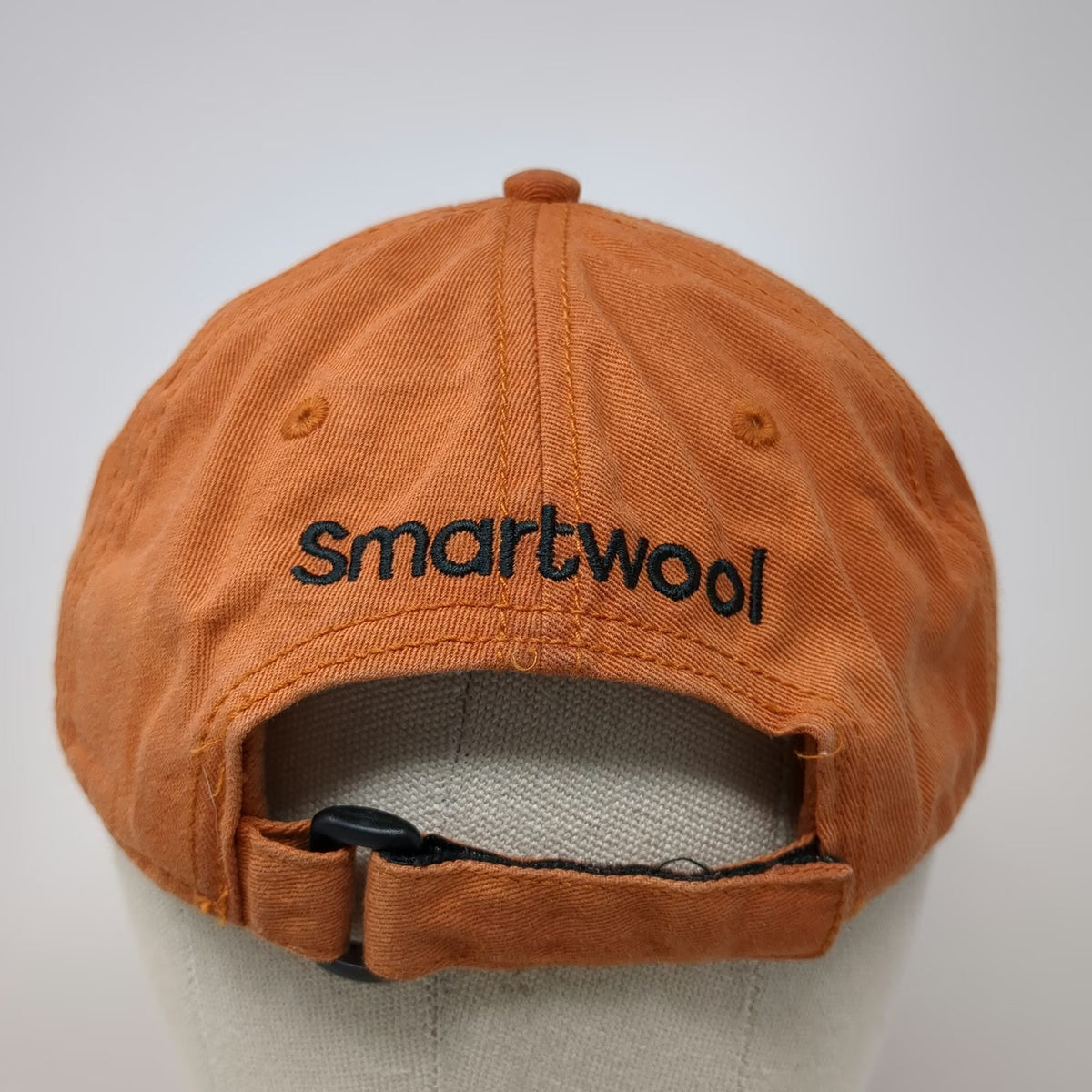 Smartwool Baseball Cap Orange One Size Cotton Patch Logo Adjustable Strap Hat