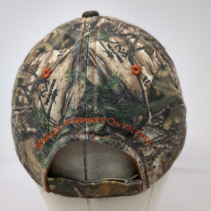 Cabela's Baseball Cap Brown One Size Realtree Camo Distressed Embroidered Hat