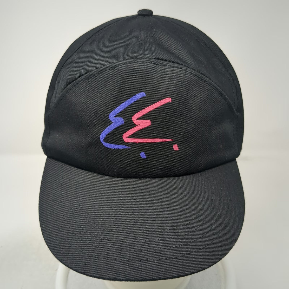 Fashion Cap Snapback Hat Black One Size 5 Panel Purple Pink Graphic Flat Brim