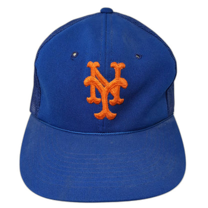Sports Specialties New York Mets MLB Blue Trucker Hat 7 5/8 Mesh Back Green