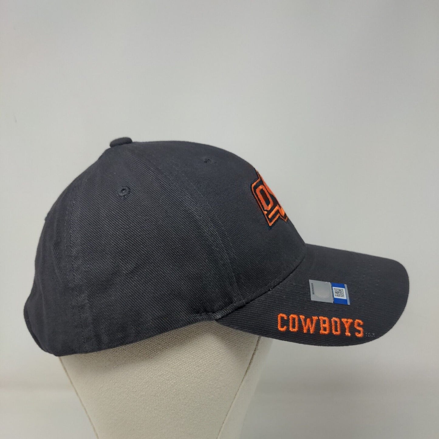 Russell Athletic Mens Strapback Hat Gray Oklahoma State Cowboys Embroidered Logo