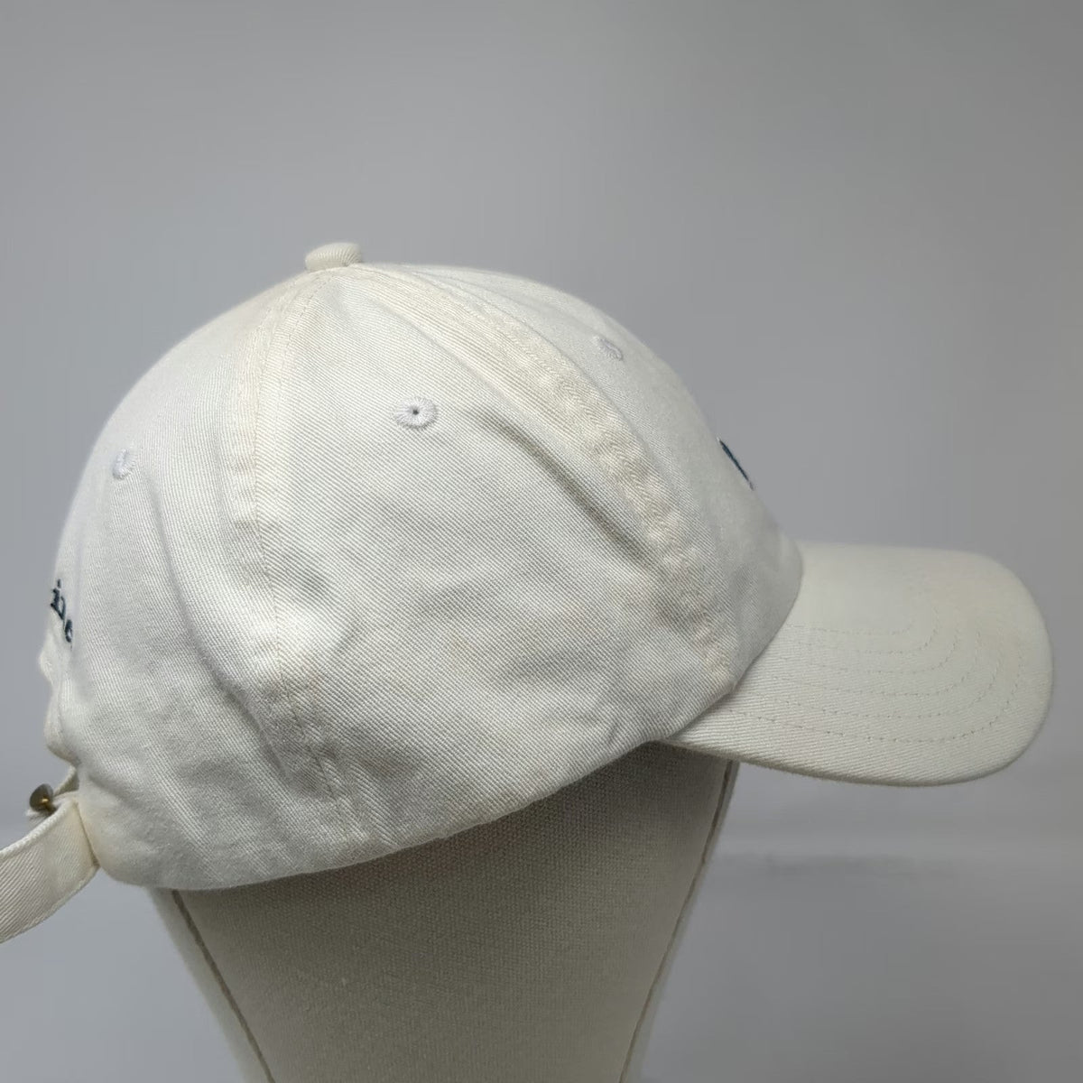 Vineyard Vines Baseball Cap White One Size Whale Logo Embroidered Slideback Hat