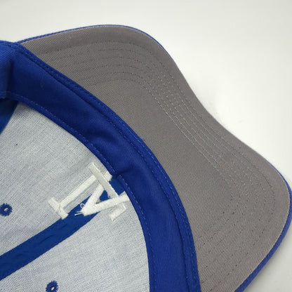 MLB Los Angeles Dodgers T.E.I. Baseball Cap Blue OSFM Strapback Gray Brim Hat