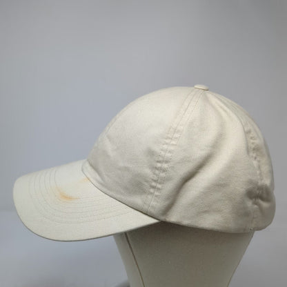 Uniqlo Baseball Cap Beige One Size Slideback Hat 6 Panel Plain Adjustable
