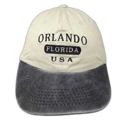 Sunkiss Kap Orlando Florida USA Baseball Cap Hat Beige Gray One Size Strapback