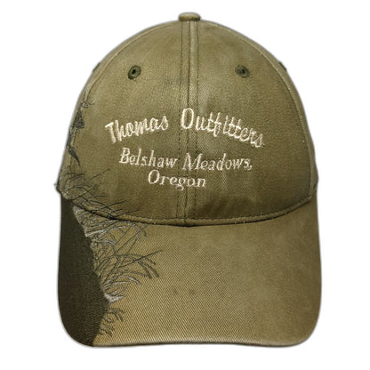 Dri Duck Baseball Cap Green One Size Thomas Outfitters Oregon Deer Graphic Hat
