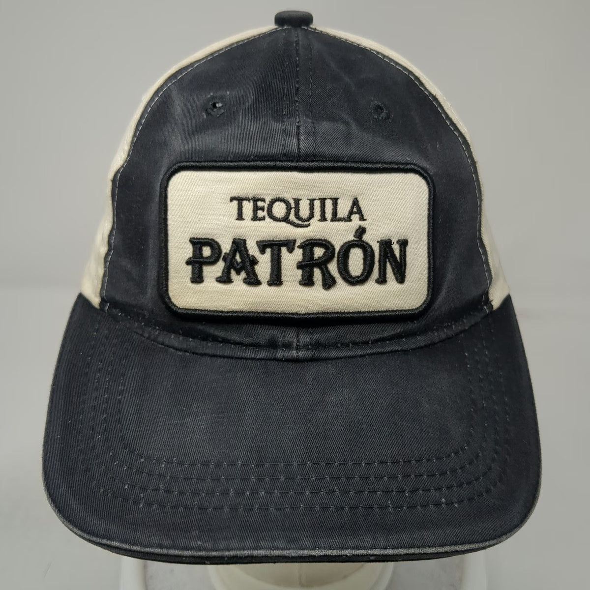 Tequila Patron Baseball Cap Black One Size Two Tone Simply Perfect Patch Hat