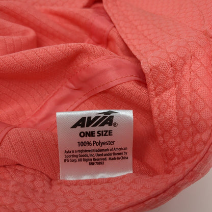 Avia 5 Panel Cap Pink One Size Adjustable Lightweight Breathable Polyester
