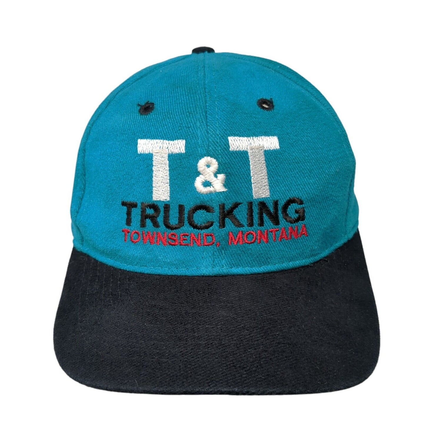 T&T Trucking Slideback Hat Blue One Size Adjustable Embroidered Otto
