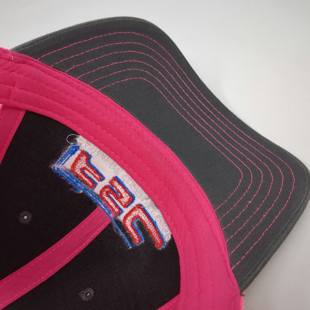 Cap America Gray Pink One Size Trucker Hat Farmers Supply Co-op Mesh Snapback
