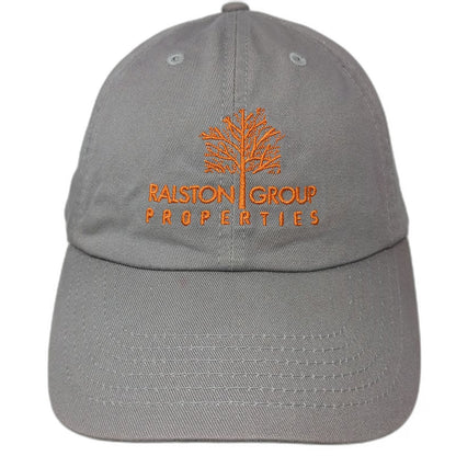 Baseball Cap Gray One Size Ralston Group Properties Slideback Tree Graphic Hat