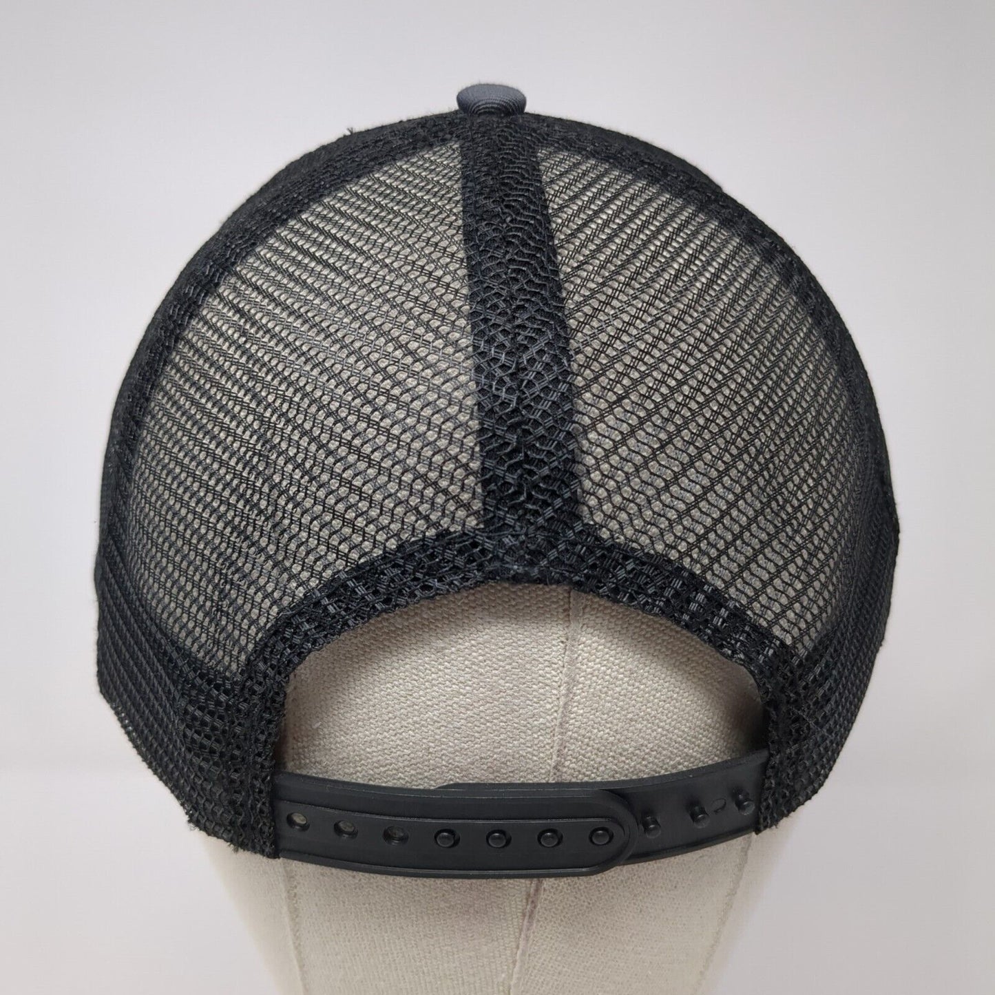 Snickers Snapback Mesh Back Trucker Hat Gray One Size 6 Panel Adjustable