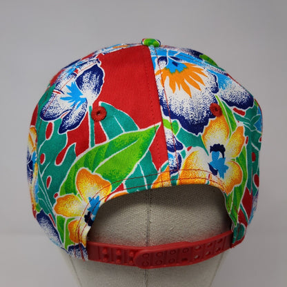 BMC West Building Materials Snapback Hat Multicolor OS Adjustable Floral Rope