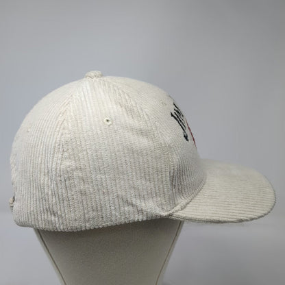 Jim Beam Whiskey Bourbon Baseball Cap Beige One Size Corduroy Organic Logo Hat