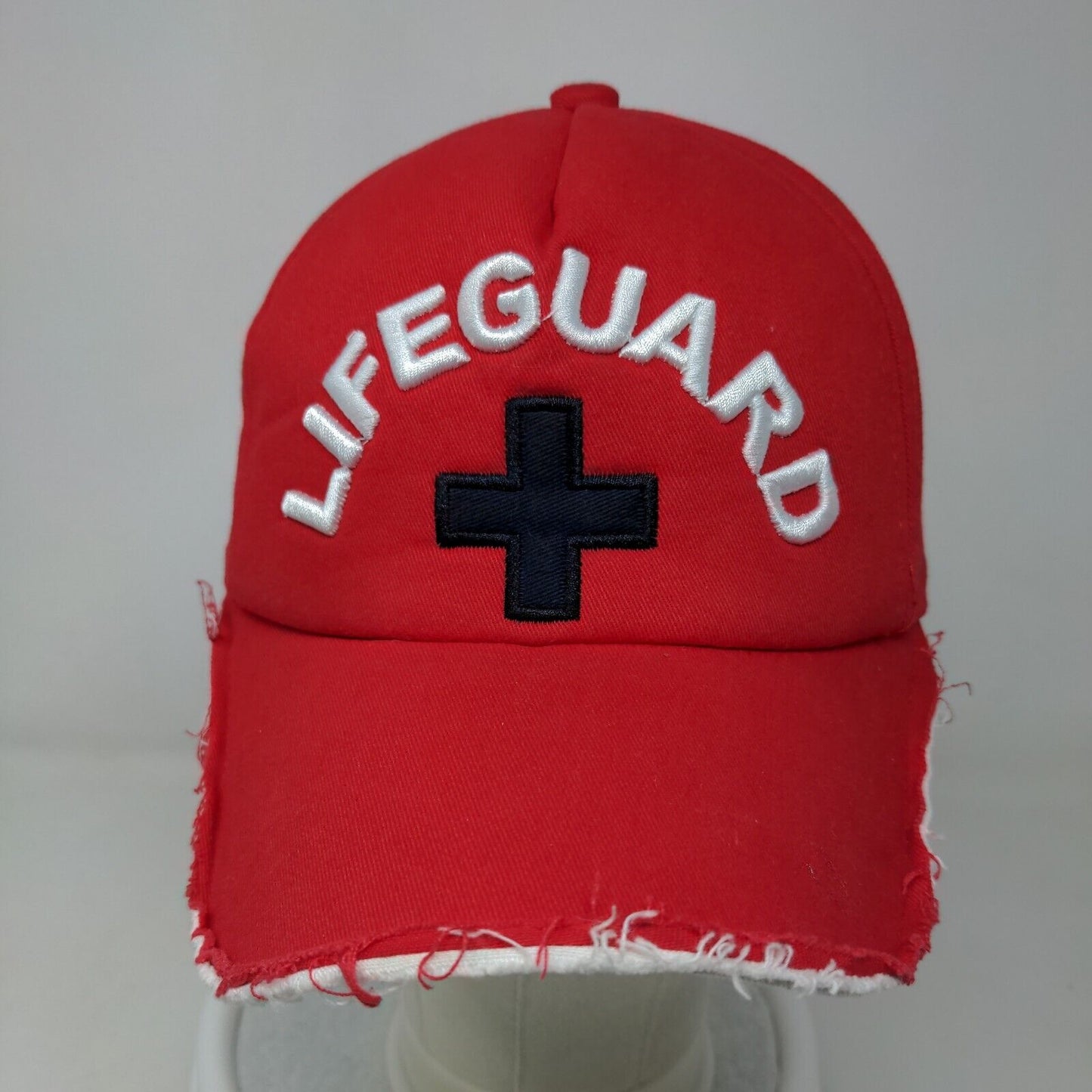 Lifeguard Men's Slideback Hat red Embroidered Logo Polycotton Adjustable