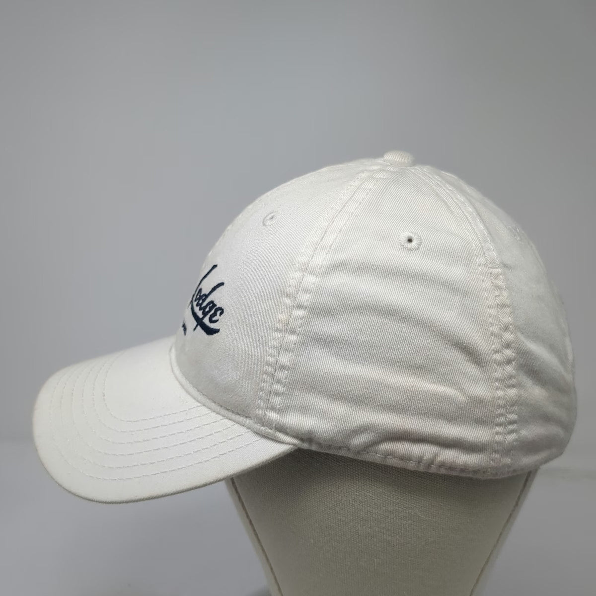 Legacy Baseball Cap White One Size Shore Lodge McCall Idaho Cotton Slideback Hat