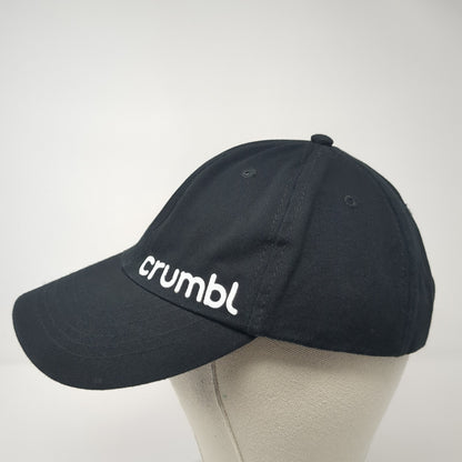 Crumbl Spell Out Slideback Hat Black One Size Adjustable Vent Holes