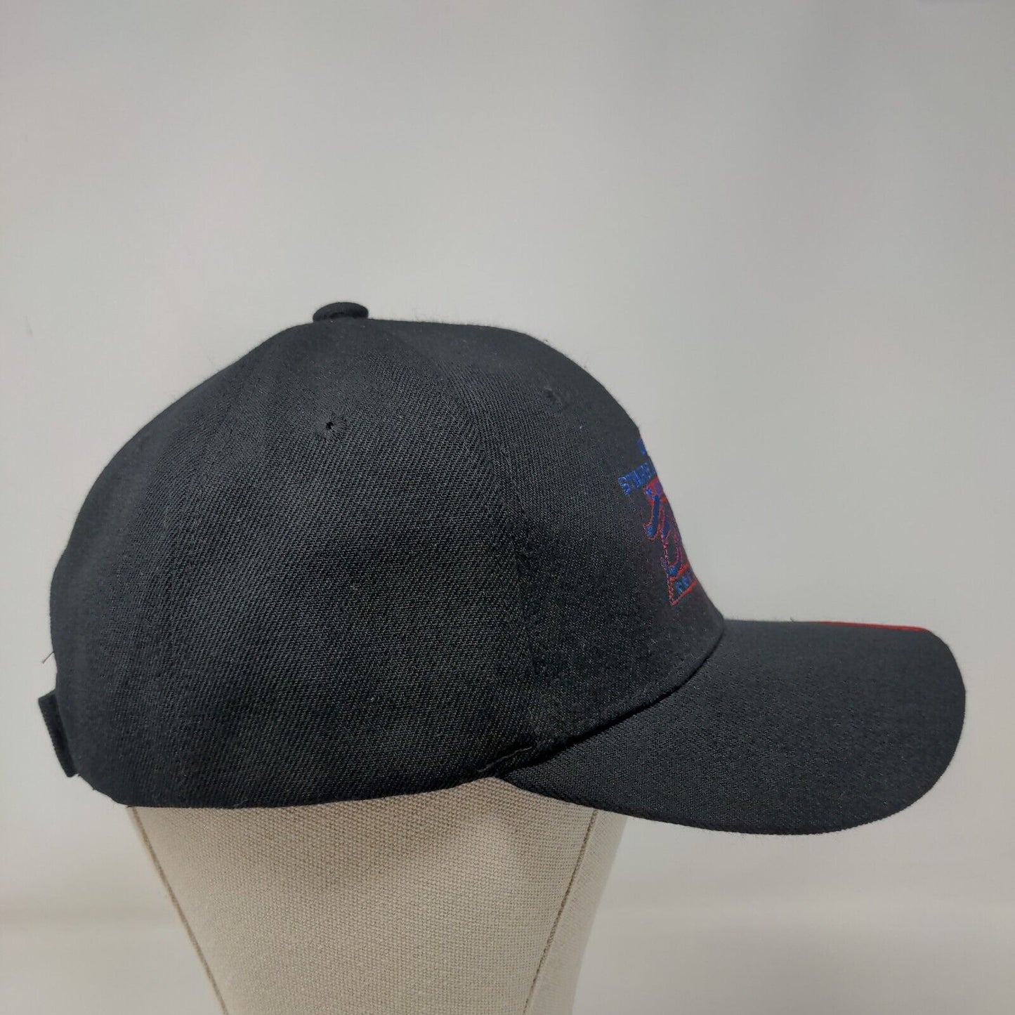 GQHA Stars And Stripes And Big A Strapback Hat Black OSFM Embroidered