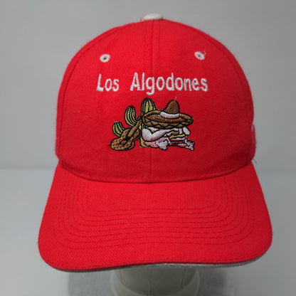 Los Algodones Mexico Strapback Hat Red OSFA Adjustable Embroidered