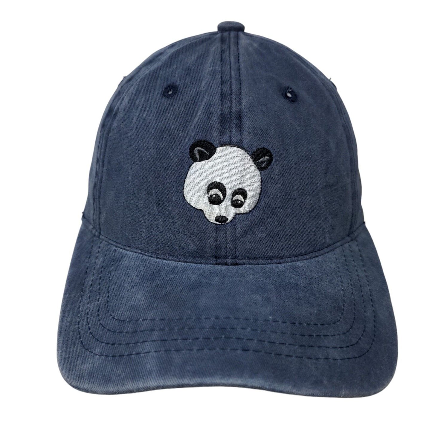 Panda Slideback Hat Blue One Size Adjustable Embroidered Nissi Caps