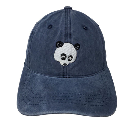 Panda Slideback Hat Blue One Size Adjustable Embroidered Nissi Caps