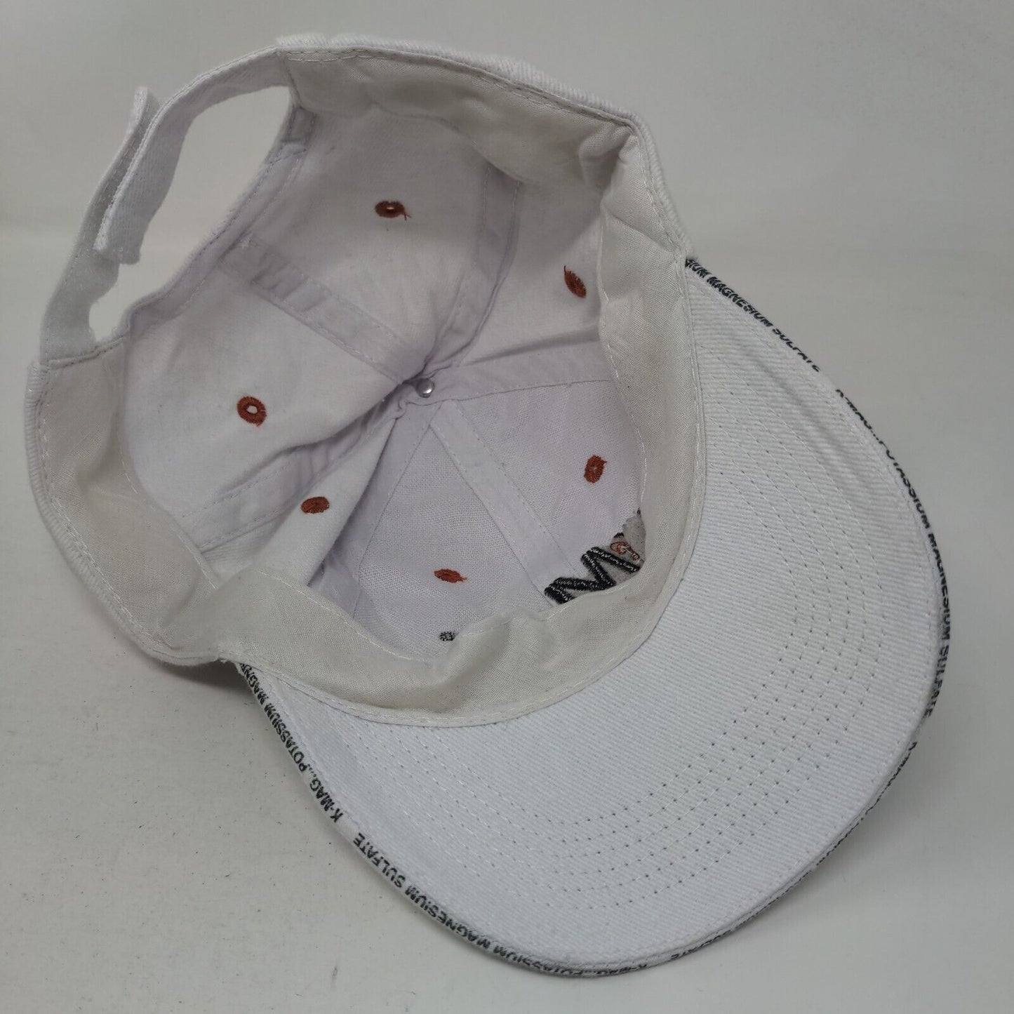 K Mag Mosaic 72 Strapback Hat White One Size Embroidered Adjustable