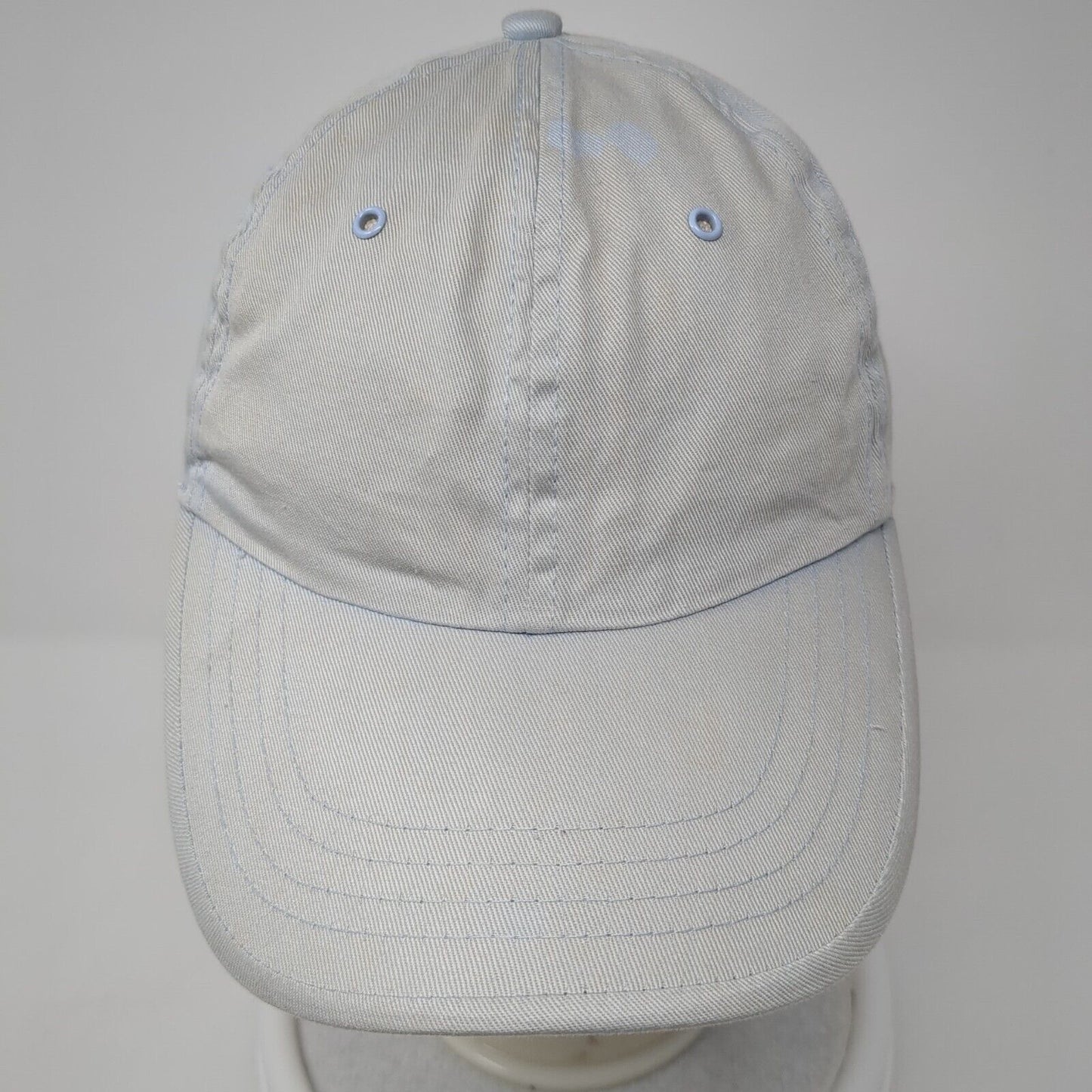 Faded Glory Strapback Hat Blue One Size Adjustable Vented Holes 6 Panel Blank