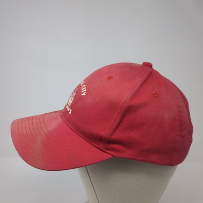 Capital City Relays Strapback Hat Red One Size Adjustable Hit Wear