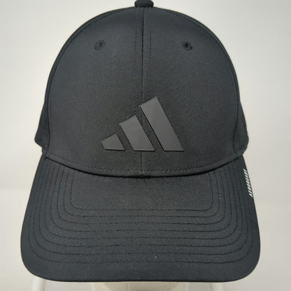 Adidas Baseball Cap Black XL AEROREADY Perforated Stretch Fit 3-Bar Logo Hat