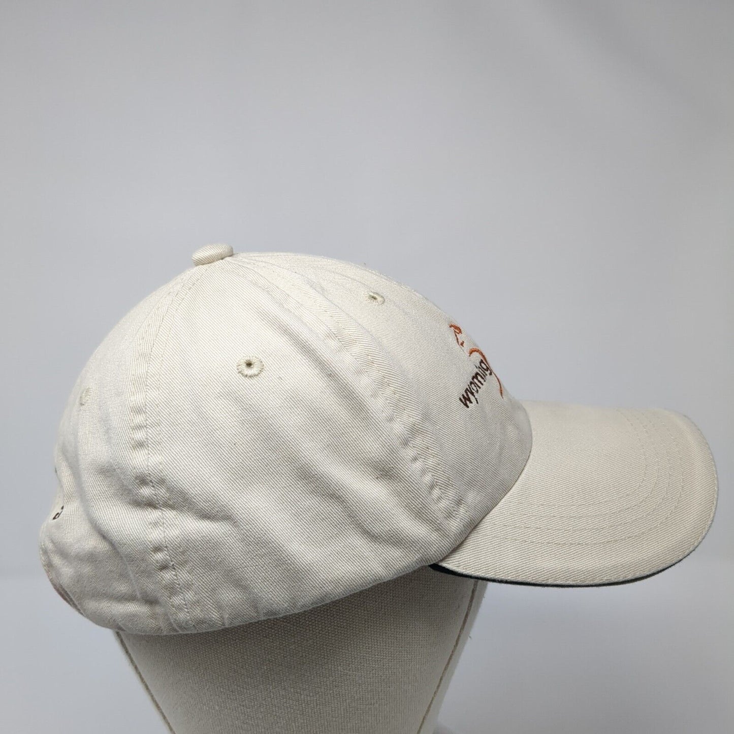 Wyoming Untrapped Strapback Hat Tan One Size Adjustable Port Authority