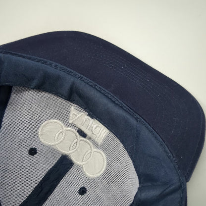 Audi Ray Catena Baseball Cap Blue One Size Strapback Logo American Flag Hat