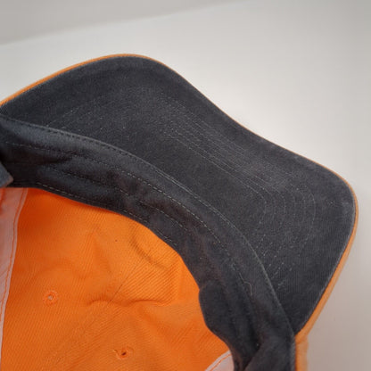 Nike Golf Strapback Hat Orange OSFA Adjustable Embroidered Swoosh Cotton