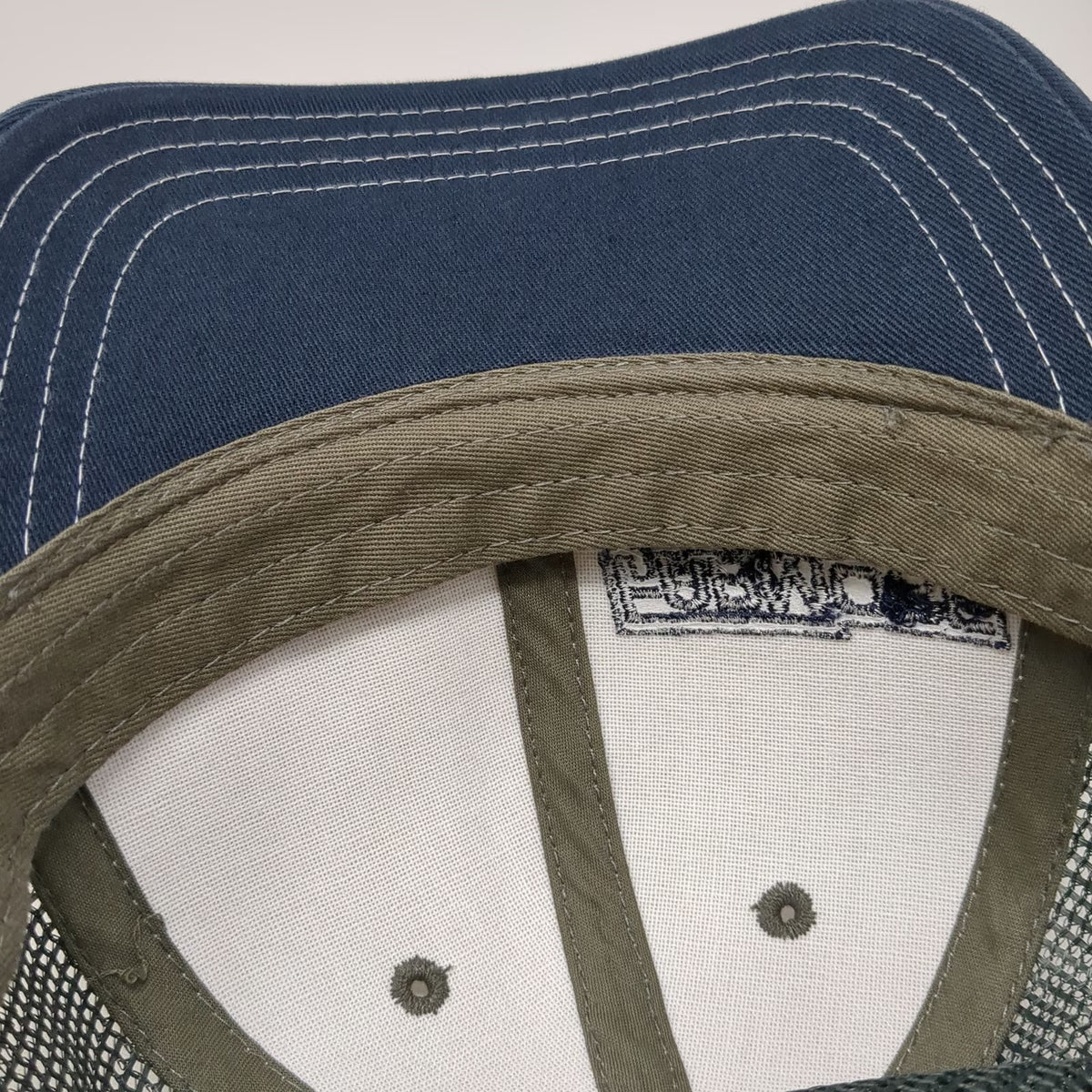 District Trucker Hat Gray Blue Green One Size Farmore Idaho Reinke Mesh Snapback
