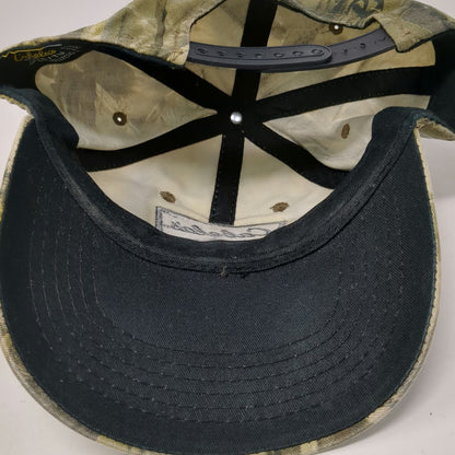 Cabelas Snapback Hat Green Camo One Size Mountain Patch Adjustable Fishing