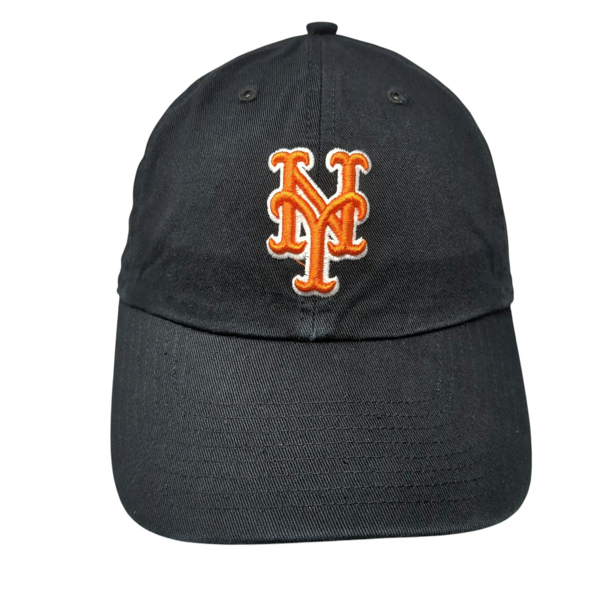 New York Mets MLB '47 Baseball Cap Black One Size Embroidered Adjustable Hat