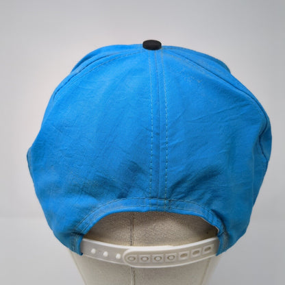 Reno Snapback Hat Blue One Size Adjustable Embroidered 6 Panel Nylon