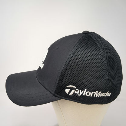 Adidas Baseball Cap Black XL Fitted TaylorMade adizero Performance Mesh Golf Hat