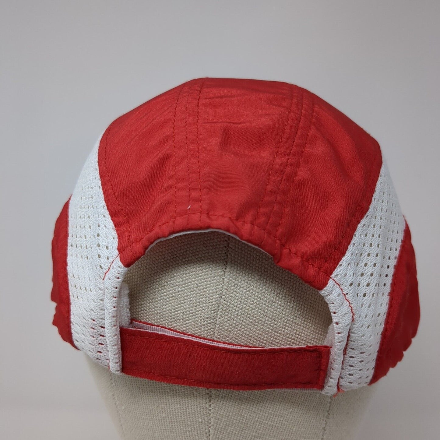 Canyonlands Half Marathon Strapback Hat Red One Size 10 Year Club Mesh