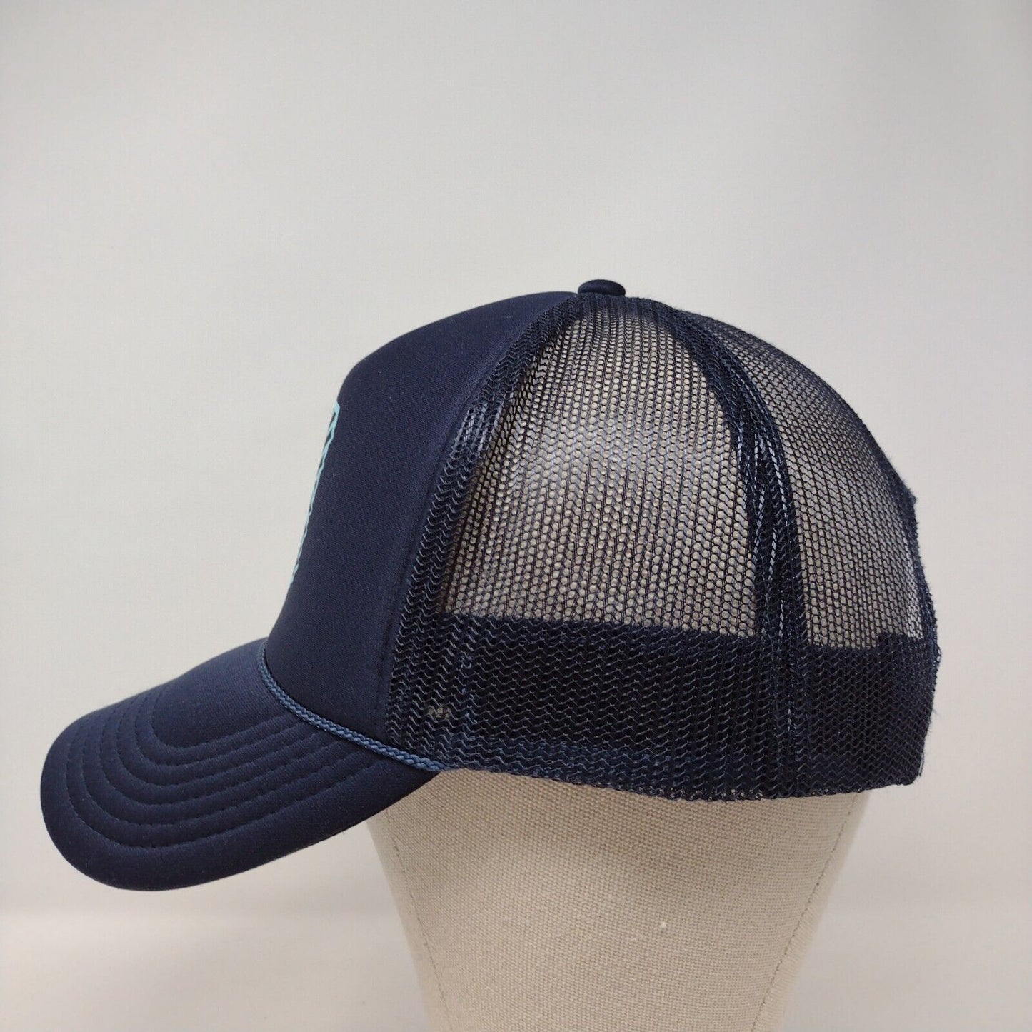 Trail Sisters Team Snapback Trucker Hat Blue OSFM Adjustable Mesh Back Rope Otto