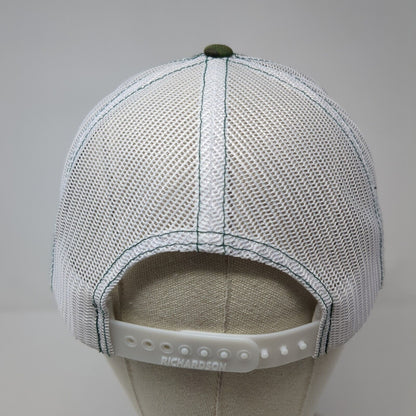 ISAT USA Flag Snapback Trucker Hat Multicolor OS Mesh Back Patriotic Richardson