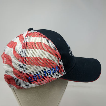 Farmers Insurance Trucker Hat Blue One Size American Flag Est 1928 Mesh Snapback