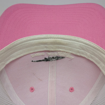 Richardson Trucker Hat Pink White One Size Fish Fighter Products Mesh Snapback